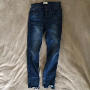 Madewell Blue High Rise Skinny Jeans Size 27
